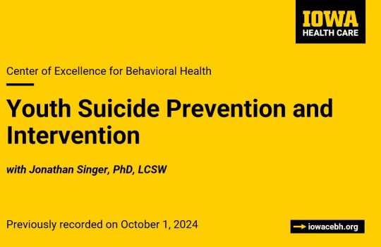 Youth Suicide Prevention and Intervention