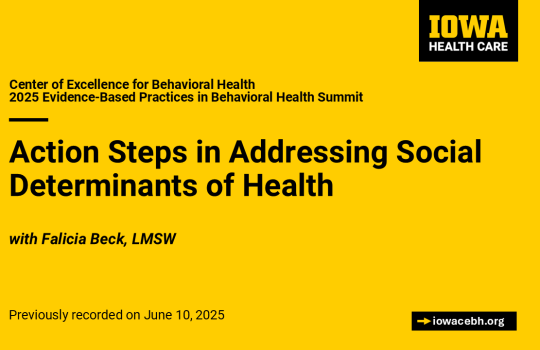 Action Steps in Addressing Social Determinants of Health