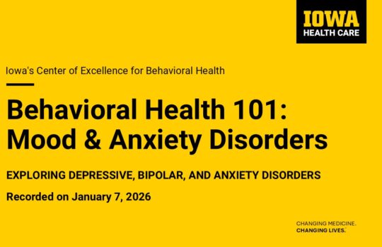 Behavioral Health 101: Mood & Anxiety Disorders